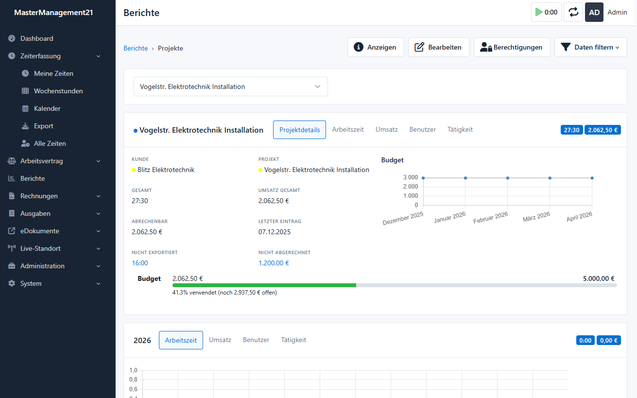 MM21 Projektbericht Screenshot